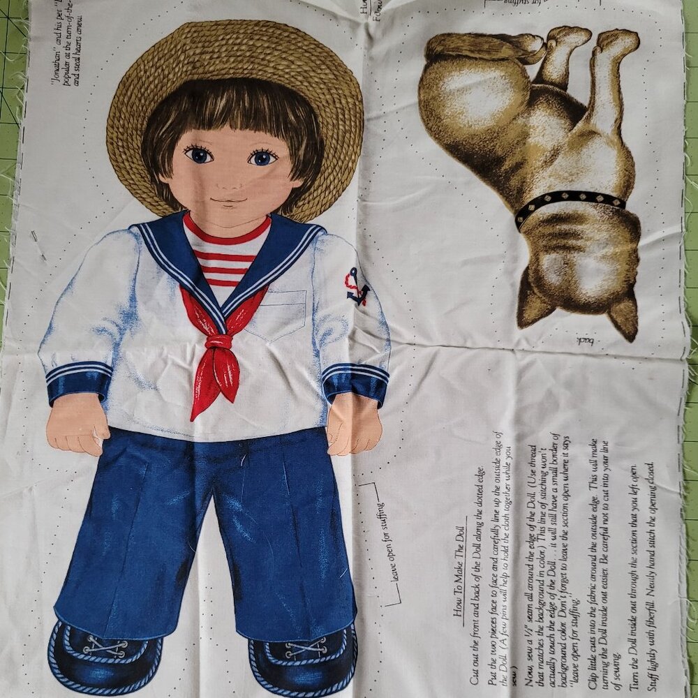 Jonathan and Buster Oh You Beautiful Doll Cut & Sew VIP Cranston Fabric Panel